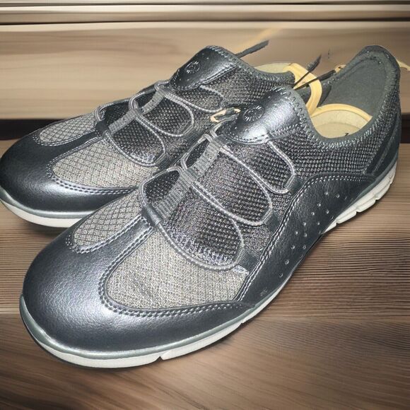 Earth Spirit Sz 10M Silver Sneaker Slip On Tennis Athletic Shoes 36126797 {BB} - Picture 1 of 7